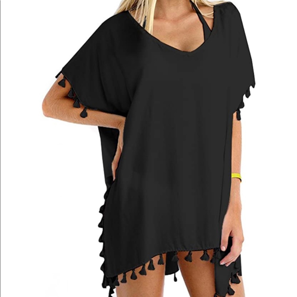 NWOT Women’s Tassel Swim Cover Up